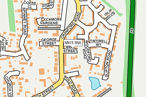 NN15 5NA map - OS OpenMap – Local (Ordnance Survey)