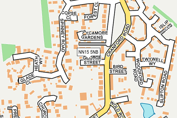 NN15 5NB map - OS OpenMap – Local (Ordnance Survey)