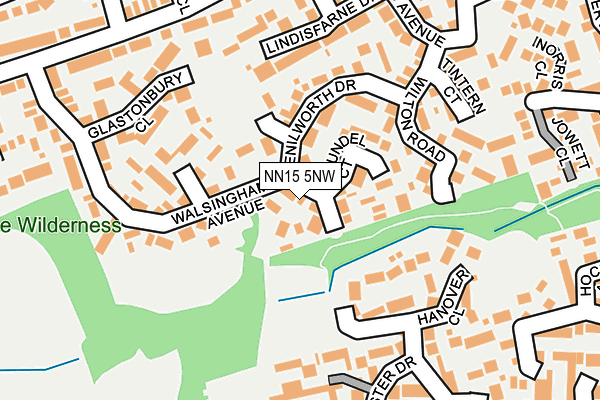 NN15 5NW map - OS OpenMap – Local (Ordnance Survey)