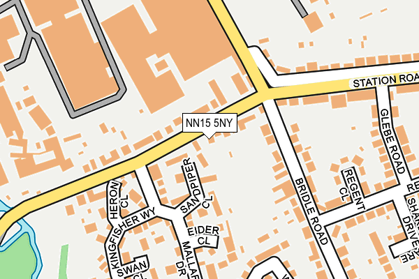 NN15 5NY map - OS OpenMap – Local (Ordnance Survey)