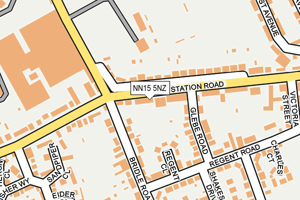NN15 5NZ map - OS OpenMap – Local (Ordnance Survey)