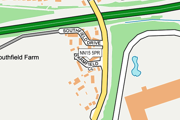 NN15 5PR map - OS OpenMap – Local (Ordnance Survey)