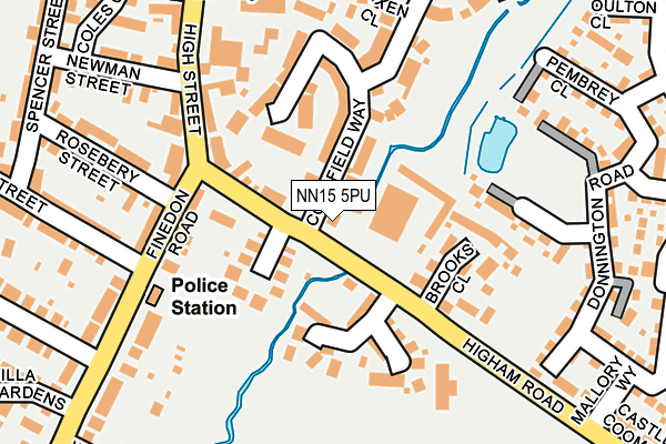 NN15 5PU map - OS OpenMap – Local (Ordnance Survey)