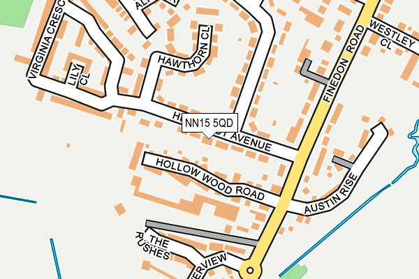 NN15 5QD map - OS OpenMap – Local (Ordnance Survey)