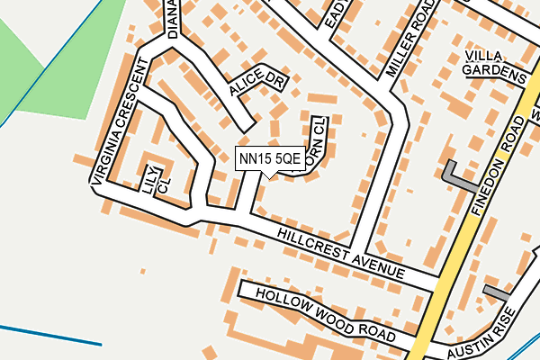 NN15 5QE map - OS OpenMap – Local (Ordnance Survey)