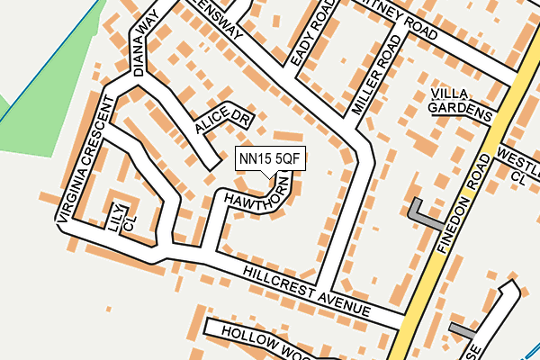 NN15 5QF map - OS OpenMap – Local (Ordnance Survey)