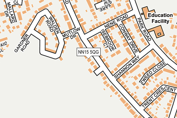 NN15 5QG map - OS OpenMap – Local (Ordnance Survey)
