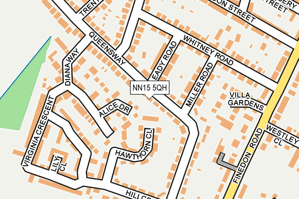 NN15 5QH map - OS OpenMap – Local (Ordnance Survey)