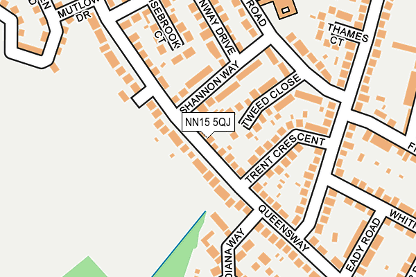 NN15 5QJ map - OS OpenMap – Local (Ordnance Survey)