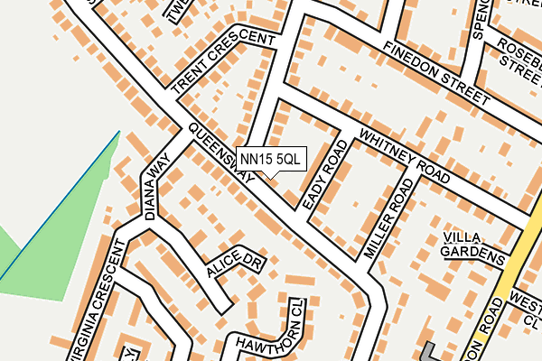 NN15 5QL map - OS OpenMap – Local (Ordnance Survey)
