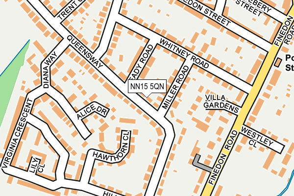 NN15 5QN map - OS OpenMap – Local (Ordnance Survey)