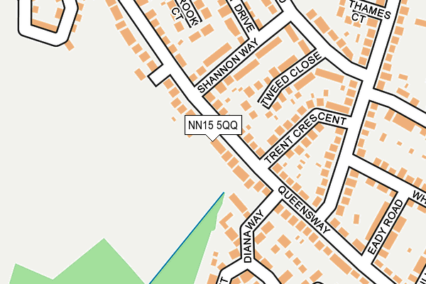 NN15 5QQ map - OS OpenMap – Local (Ordnance Survey)