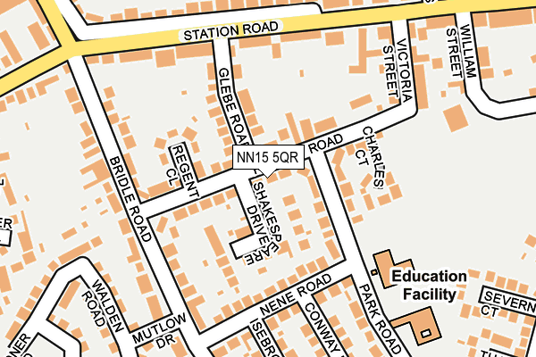 NN15 5QR map - OS OpenMap – Local (Ordnance Survey)