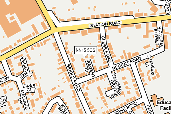 NN15 5QS map - OS OpenMap – Local (Ordnance Survey)