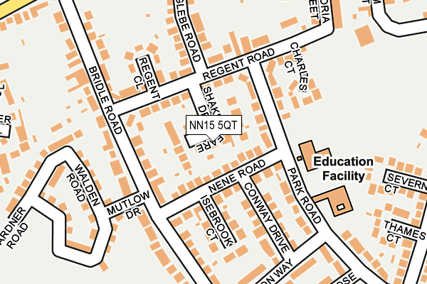 NN15 5QT map - OS OpenMap – Local (Ordnance Survey)