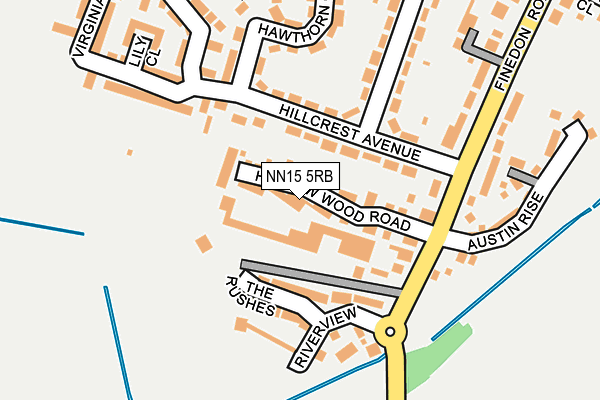 NN15 5RB map - OS OpenMap – Local (Ordnance Survey)