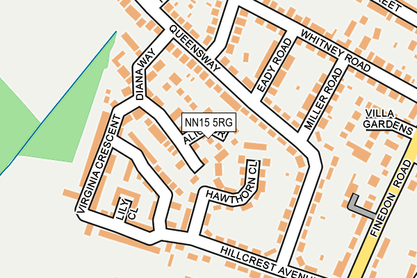 NN15 5RG map - OS OpenMap – Local (Ordnance Survey)