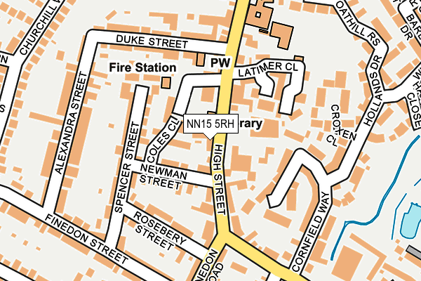 NN15 5RH map - OS OpenMap – Local (Ordnance Survey)