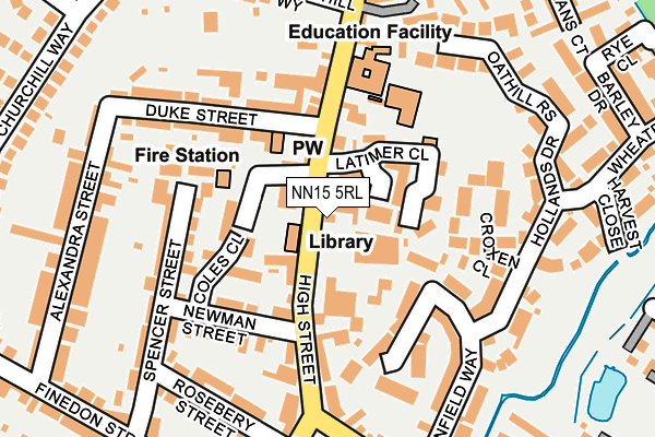 NN15 5RL map - OS OpenMap – Local (Ordnance Survey)
