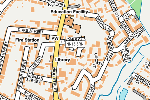 NN15 5RN map - OS OpenMap – Local (Ordnance Survey)