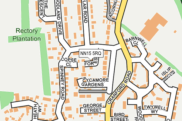 NN15 5RQ map - OS OpenMap – Local (Ordnance Survey)