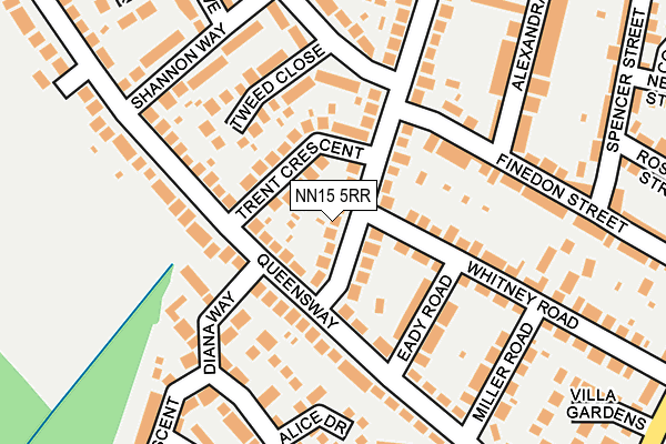 NN15 5RR map - OS OpenMap – Local (Ordnance Survey)
