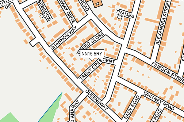 NN15 5RY map - OS OpenMap – Local (Ordnance Survey)