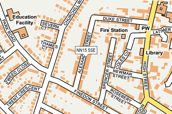 NN15 5SE map - OS OpenMap – Local (Ordnance Survey)