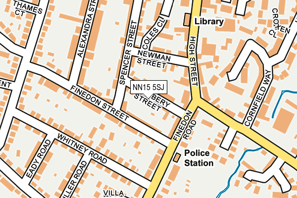NN15 5SJ map - OS OpenMap – Local (Ordnance Survey)