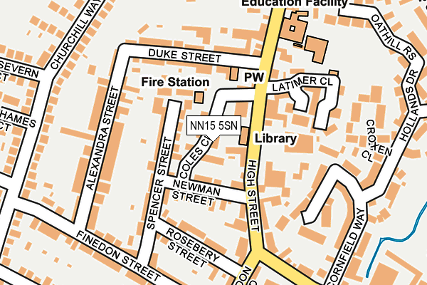 NN15 5SN map - OS OpenMap – Local (Ordnance Survey)