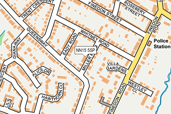 NN15 5SP map - OS OpenMap – Local (Ordnance Survey)