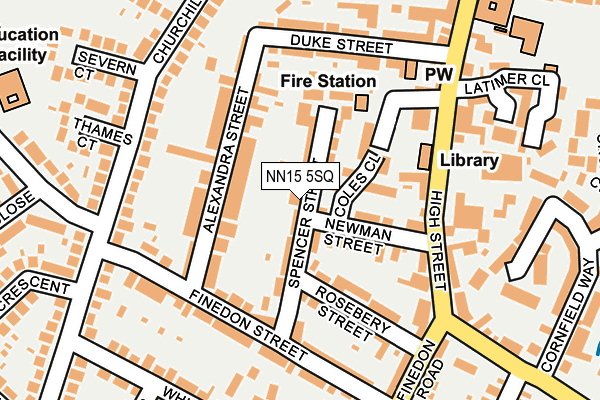 NN15 5SQ map - OS OpenMap – Local (Ordnance Survey)