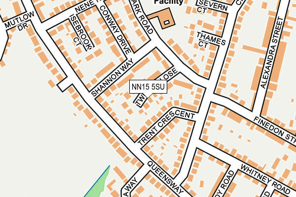 NN15 5SU map - OS OpenMap – Local (Ordnance Survey)
