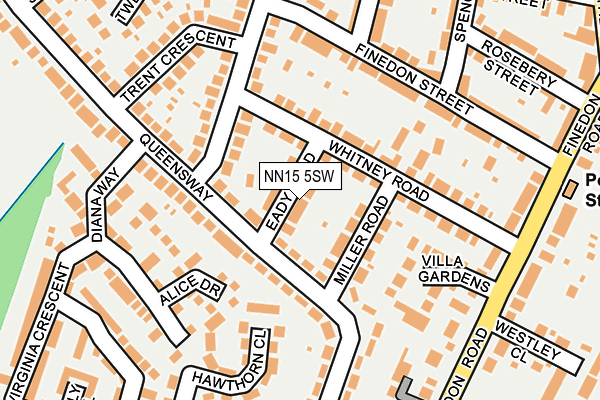 NN15 5SW map - OS OpenMap – Local (Ordnance Survey)