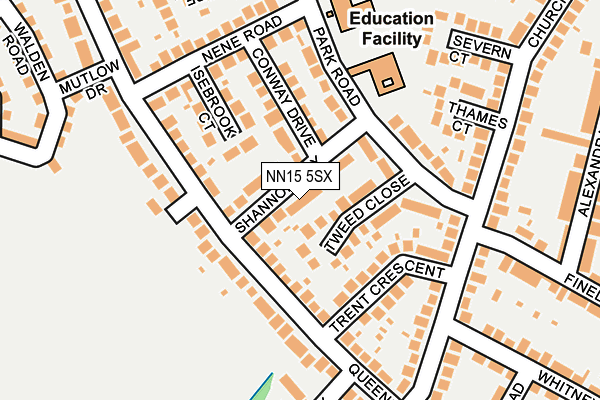 NN15 5SX map - OS OpenMap – Local (Ordnance Survey)