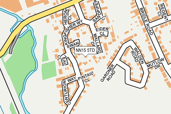 NN15 5TD map - OS OpenMap – Local (Ordnance Survey)