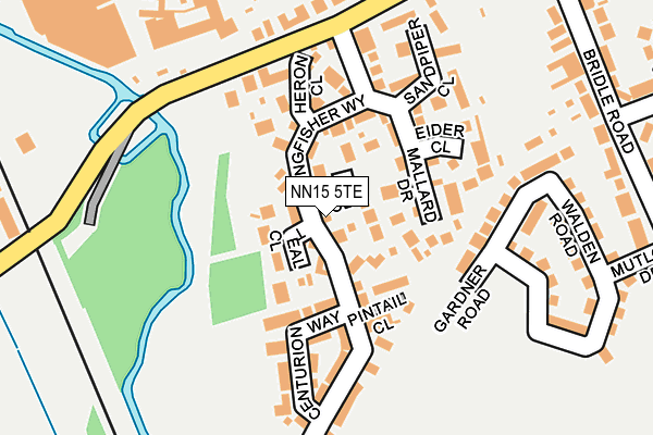 NN15 5TE map - OS OpenMap – Local (Ordnance Survey)