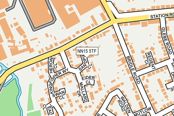 NN15 5TF map - OS OpenMap – Local (Ordnance Survey)