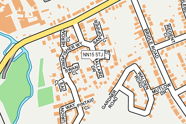 NN15 5TJ map - OS OpenMap – Local (Ordnance Survey)