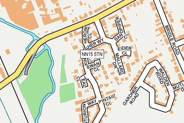 NN15 5TN map - OS OpenMap – Local (Ordnance Survey)