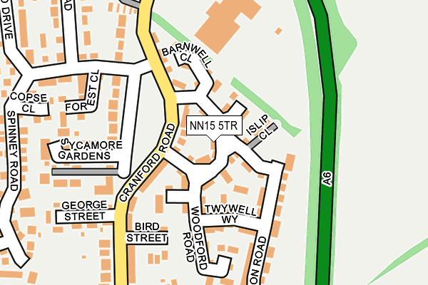NN15 5TR map - OS OpenMap – Local (Ordnance Survey)