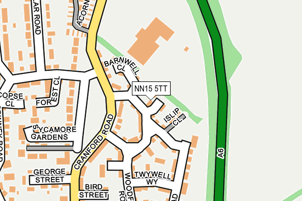 NN15 5TT map - OS OpenMap – Local (Ordnance Survey)