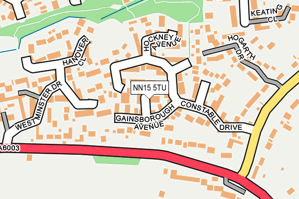 NN15 5TU map - OS OpenMap – Local (Ordnance Survey)