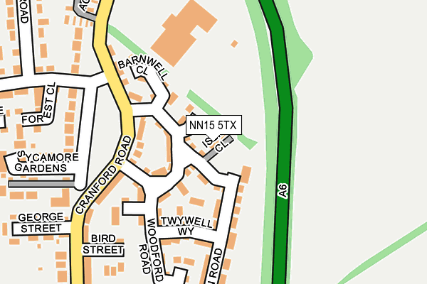 NN15 5TX map - OS OpenMap – Local (Ordnance Survey)