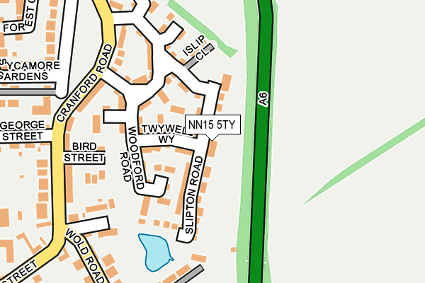 NN15 5TY map - OS OpenMap – Local (Ordnance Survey)