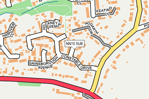 NN15 5UB map - OS OpenMap – Local (Ordnance Survey)