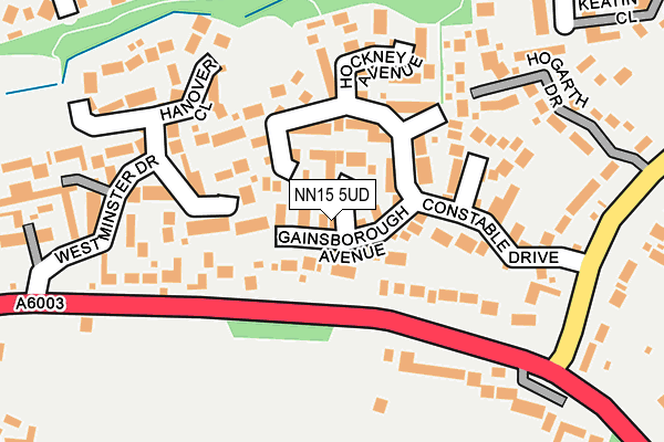 NN15 5UD map - OS OpenMap – Local (Ordnance Survey)