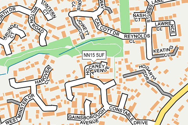 NN15 5UF map - OS OpenMap – Local (Ordnance Survey)