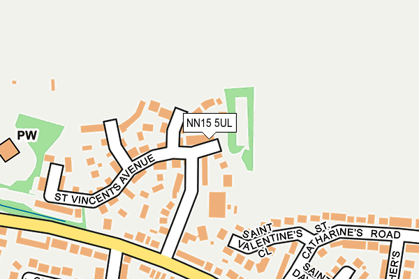 NN15 5UL map - OS OpenMap – Local (Ordnance Survey)