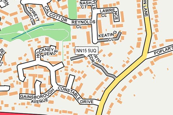 NN15 5UQ map - OS OpenMap – Local (Ordnance Survey)
